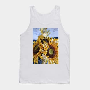 Sun Flower Day, Sun Flower Prints, Yellow Flower, Totes, Bedding, Bath, Kitchen Goods, Home Accents, Sun Flower Decor, Yellow floral Decor Tank Top